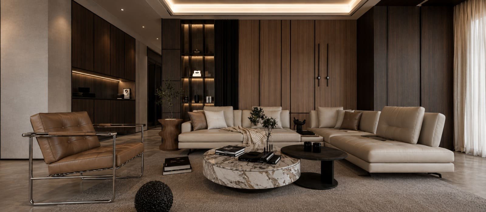 Studio 852 Luxury Interior - Modern Luxury Living & Dining Suite